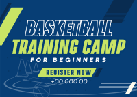 Basketball Training Camp Postcard Image Preview