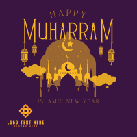 Peaceful and Happy Muharram Instagram Post Design