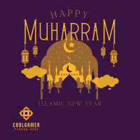 Peaceful and Happy Muharram Instagram post Image Preview