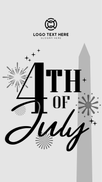 4th of July Text TikTok video Image Preview