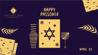 Passover Day Haggadah Zoom Background Design