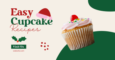 Christmas Cupcake Recipes Facebook ad Image Preview