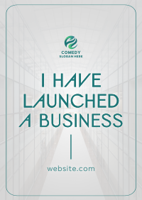 Minimalist Business Launch Poster Image Preview