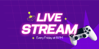 Live Stream  Twitter Post Design