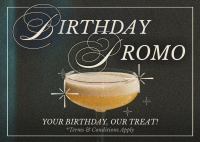 Rustic Birthday Promo Postcard Design