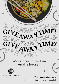 Giveaway Food Bowl Flyer Image Preview