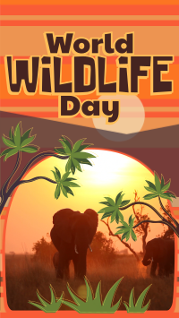 Modern World Wildlife Day Facebook Story Design