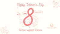 Women's Day Support Facebook event cover Image Preview
