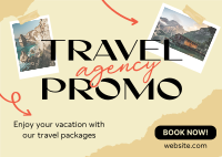 Travel Agency Sale Postcard Design