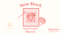 New Art Stock Facebook Event Cover Design