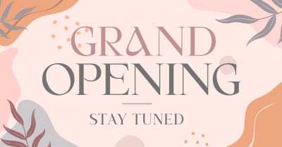 Elegant Leaves Grand Opening Facebook ad Image Preview