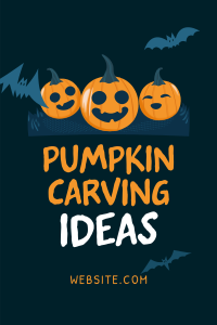 Halloween Pumpkin Carving Pinterest Pin Image Preview