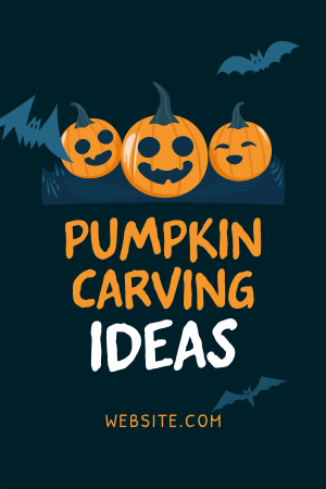 Halloween Pumpkin Carving Pinterest Pin Image Preview