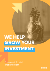 Grow your investment Poster Design