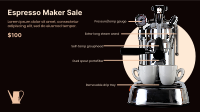 Espresso Maker Facebook Event Cover Design