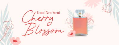 Elegant Flowery Perfume Facebook cover Image Preview