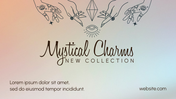 Mystical Jewelry Boutique Facebook Event Cover Design