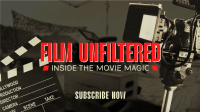 Film Unfiltered Review YouTube Banner Design