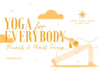 Wellness Yoga Training Postcard Image Preview