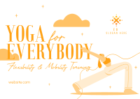 Wellness Yoga Training Postcard Image Preview