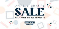 Art Supply Clearance Twitter Post Design