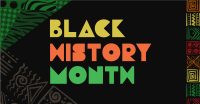 Patterned Black History Facebook ad Image Preview