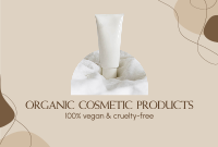 Organic Cosmetic Pinterest Cover Design