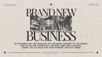 Retro Minimalist New Business Animation Image Preview