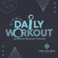 Modern Workout Routine Instagram Post Preview