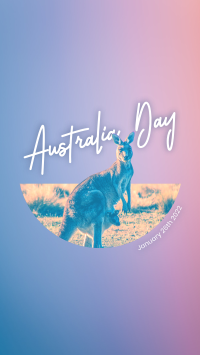 Kangaroo Australia Facebook Story Design