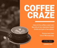 Coffee Craze Facebook Post Design