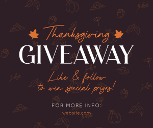Thanksgiving Day Giveaway Facebook post Image Preview