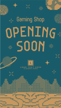 Pixel Space Shop Opening YouTube short Image Preview