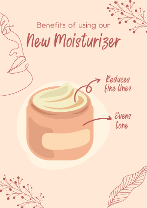 New Moisturizer Benefits Flyer Image Preview