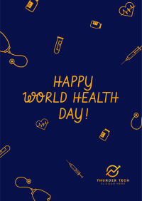 World Health Day Icons Poster Image Preview