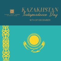 Ornamental Kazakhstan Day Instagram post Image Preview