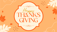 Thanksgiving Generic Greetings Facebook Event Cover Design