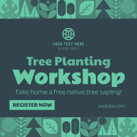 Tree Planting Workshop Instagram Post Design