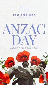 Anzac Day Collage Instagram Story Design