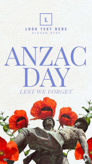 Anzac Day Collage Instagram story Image Preview