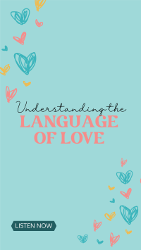 Language of Love Facebook Story Design