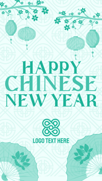 Oriental Chinese New Year Facebook Story Design
