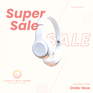 Super Sale Headphones Instagram post Image Preview