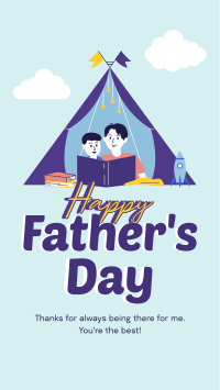 Father & Son Tent Instagram Story Design