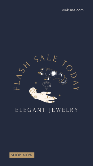 Jewelry Flash Sale Facebook story Image Preview