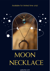 Moon Necklace Flyer Design