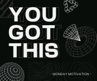 Geometric Monday Motivation Facebook Post Design
