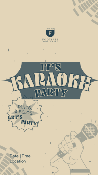 Karaoke Party Nights Instagram Story Design