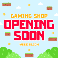 Game Shop Opening Instagram Post Design