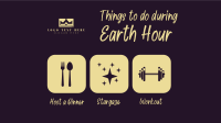 Earth Hour Activities Facebook Event Cover Design